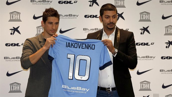 Iakovenko junto a Moayad Shatat