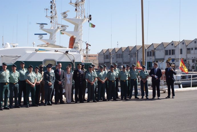 Miembros de la Guardia Civil y de la Policía Nacional que cooperan con Senegal