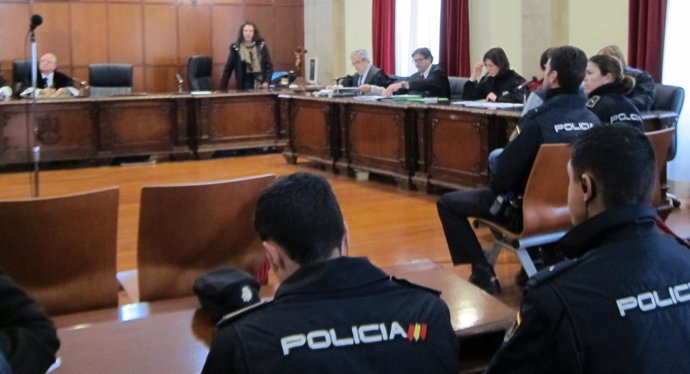 Sala de vistas de la Audiencia de Jaén durante el juicio por el crimen de Úbeda