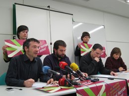 Rueda de prensa de la plataforma Gune.