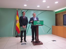 Daniel Pérez y José Luis Ruiz Espejo, en rueda de prensa