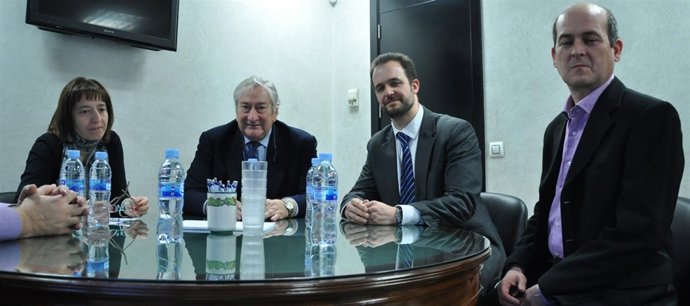 Javier Rodríguez con miembros de CSIT-UP