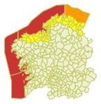 Toda la costa gallega permanecerá en alerta roja este miércoles