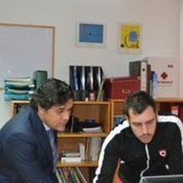 Alcalde de Villalba en la Cantera de Empresas