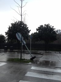 El viento alcanza los 153 km/h en Cuntis (Pontevedra)