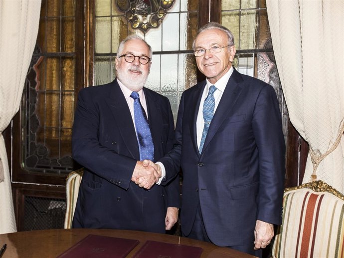 Arias Cañete e Isidro Fainé 