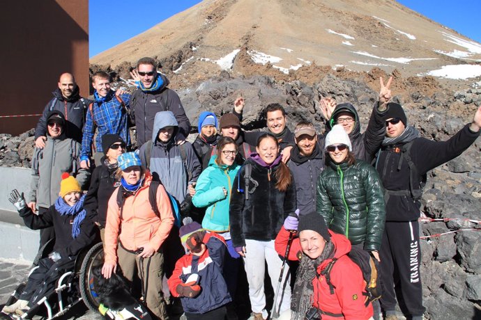 Turistas en el Teide