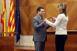 Joan Carles Sánchez toma posesión de la Alcaldía de Sabadell (jto.A M.Capdevila)
