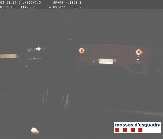 Detectan a un conductor a 185 km/h en Tàrrega