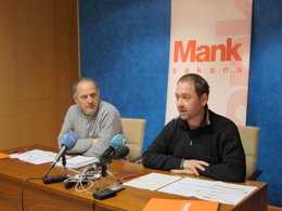 Adolfo Araiz y Aitor Karasatorre, de la Mancomunidad de la Sakana