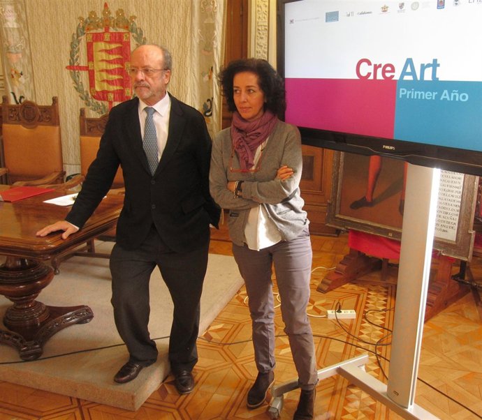 El alcalde de Valladolid y la concejal Mercedes Cantalapiedra