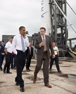 El director de Space X con Obama