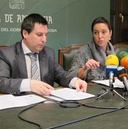 Expósito y Ambrosio durante la rueda de prensa