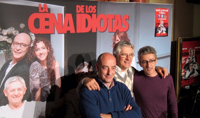 Felix Álvarex, Josema Yuste y David Fernández.. 'La cena de los idiotas'.