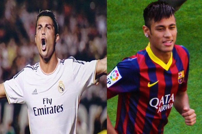 Cristiano y Neymar se van de celebración