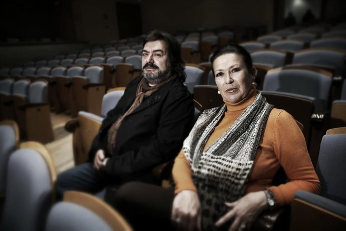 Pepa Montes y Ricardo Miño en los 'Jueves Flamencos' de Cajasol