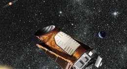 Representación artística del telescopio Kepler