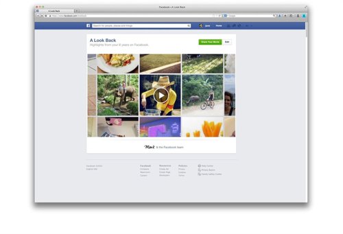 Una mirada atrás de Facebook, nueva función para conmemorar su 10º aniversario