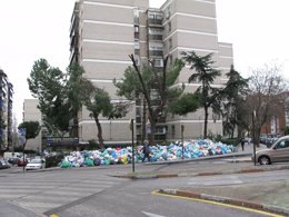 Basura acumulada en Alcorcón