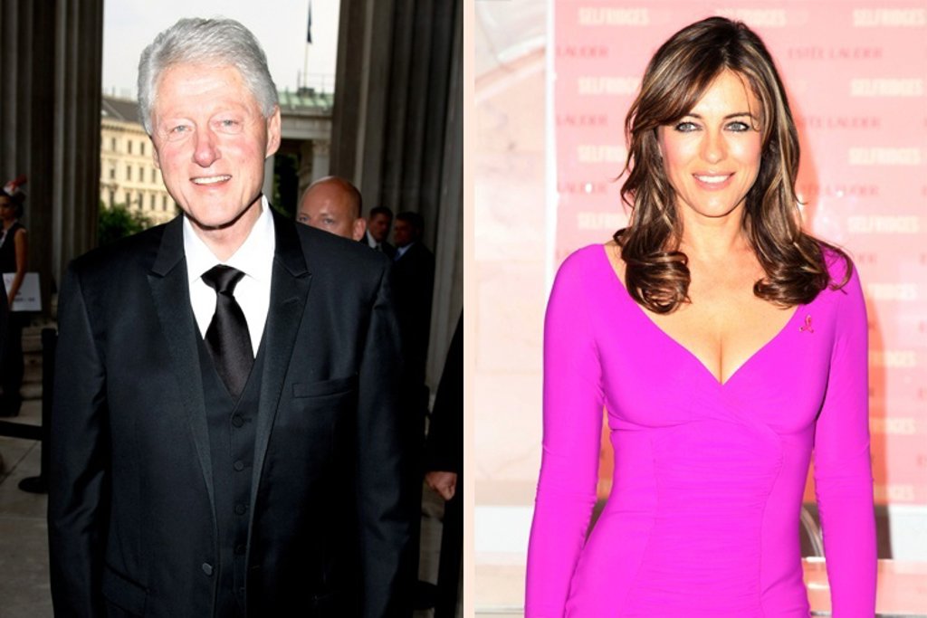 Elizabeth Hurley niega su romance con Bill Clinton
