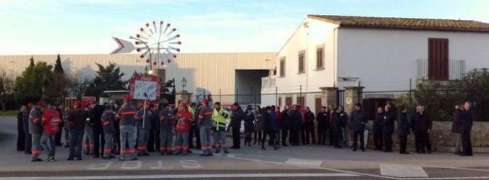 Protesta de trabajadores de Coca-Cola Palma