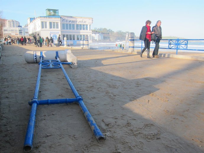 La Segunda Playa tras el temporal