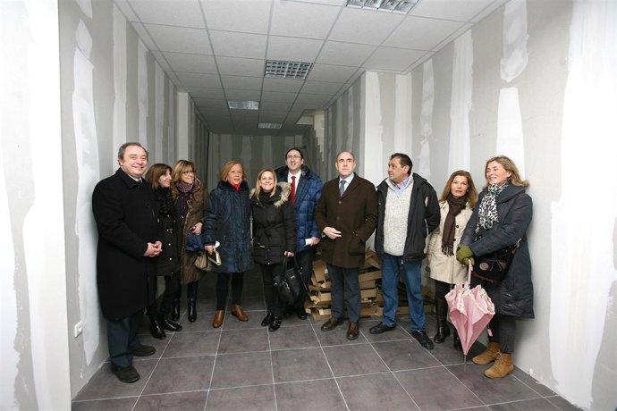 Visita a las obras de la Plataforma del Voluntariado.