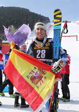 Carolina Ruiz Castillo gana el Descenso de Meribel