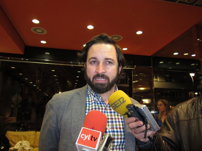 Sebastián Abascal, de Vox, en Valladolid. 