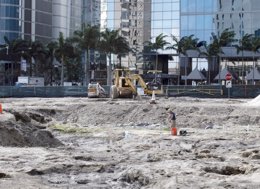 Excavaciones arqueológicas en el centro de Miami