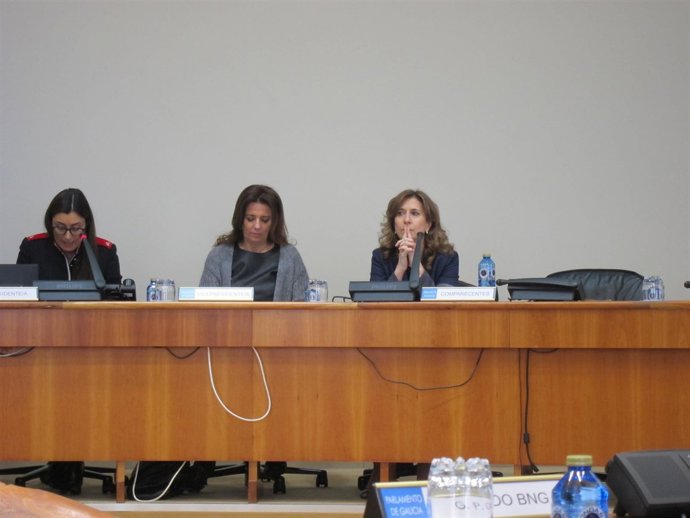 Margarita Prado en la Comisión de Sanidade.