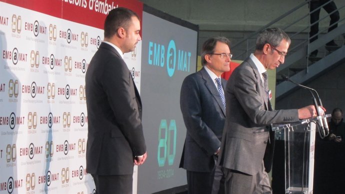 J.Ballart (alcalde de Terrassa) pte.Artur Mas, dtor.De Embamat J.Amat 