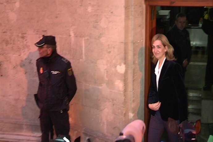 La Infanta Cristina abandona los Juzgados de Palma
