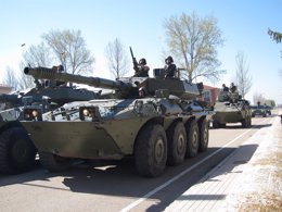 Carros de combate del Ejército de Tierra en Valladolid