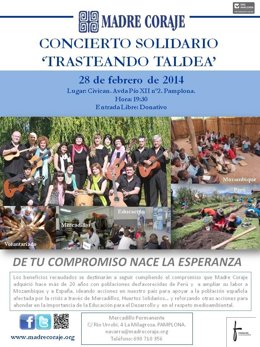 Cartel del concierto de Trasteando Taldea.