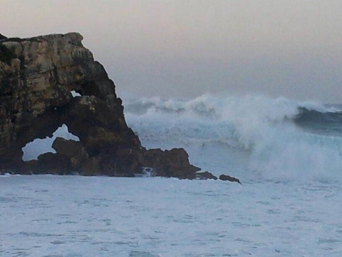 Olas en el Cantábrico