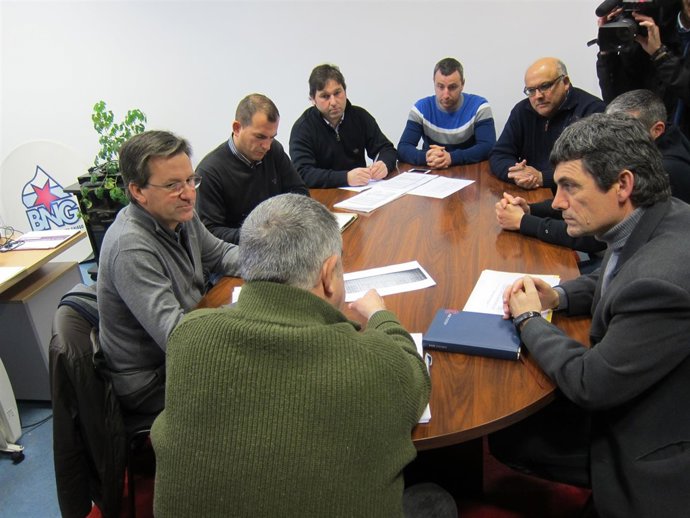 Reunión de dirigentes del BNG y el sector del cerco 
