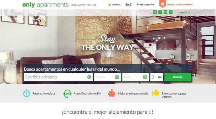 Pagina de Only Apartments