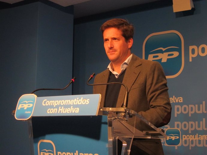 El secretario general del PP de Huelva, Guillermo García Longoria. 