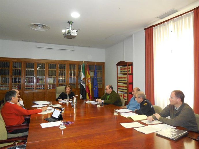 Reunión Para Protocolo Provincia De Cáceres Para Grandes Catástrofes