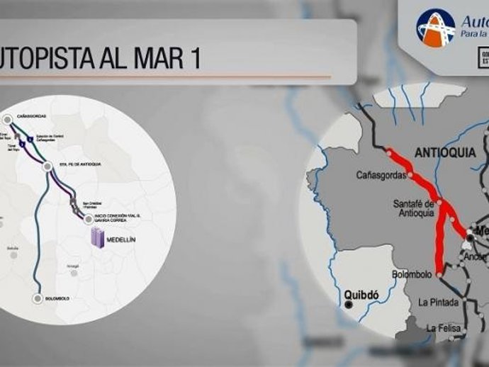 Autopista licitada por Colombia