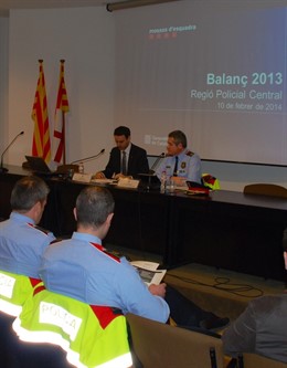 El director de Mossos Manel Prat y el comisario Sergi Pla