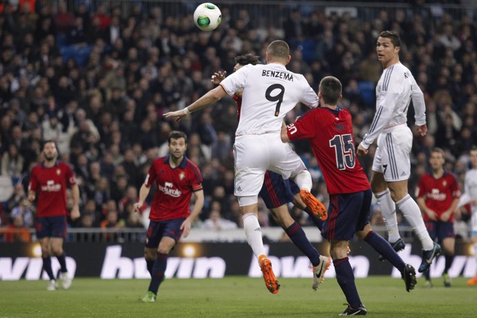 Benzema y Cristiano en el Real Madrid-Osasuna de Copa del Rey