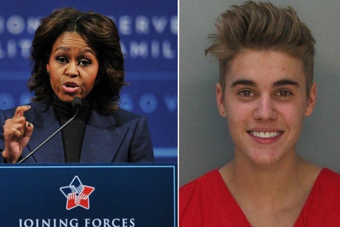 Michelle Obama habla de Justin Bieber