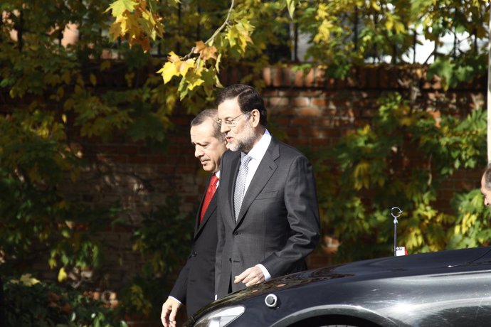Mariano Rajoy con Erdogan