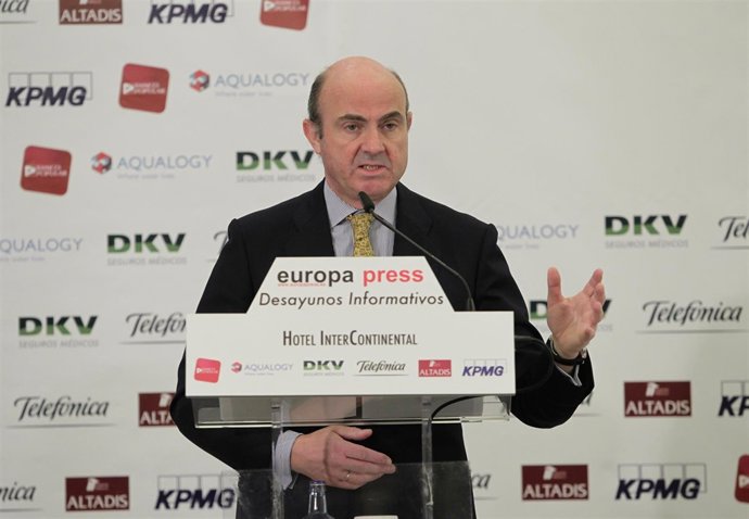 El ministro de Economía y Competitividad, Luis de Guindos