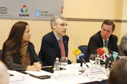 El conselleiro Francisco Conde en Vigo