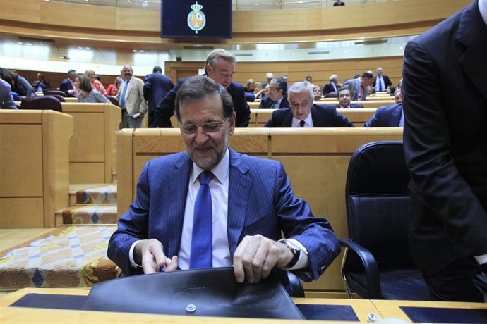 Mariano Rajoy en el Pleno del Senado
