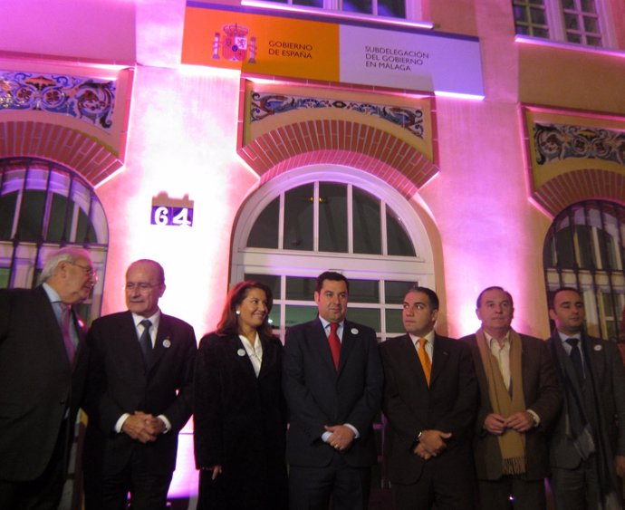 Carmen Crespo y Juan Manuel Moreno Bonilla en Málaga