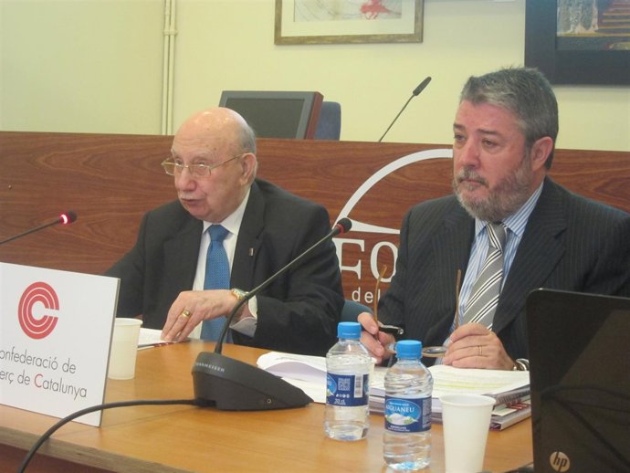 El pte. De la CCC P.Llorens y su secr. Gral. M.À.Fraile